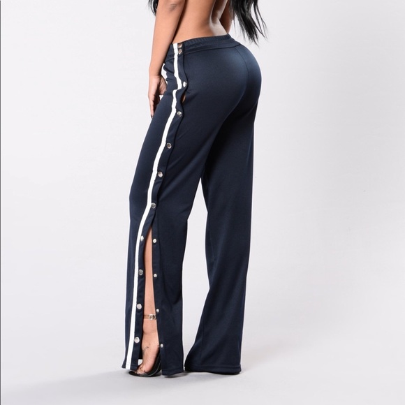 navy blue track pants outfit
